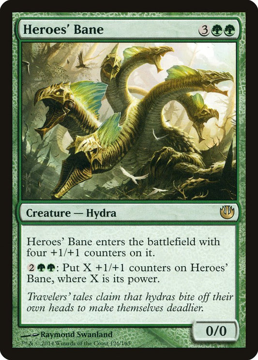 This Is An Image Of The Magic The Gathering Card Heroes' Bane From The Set Foundations - Designed By Artist Raymond Swanland
