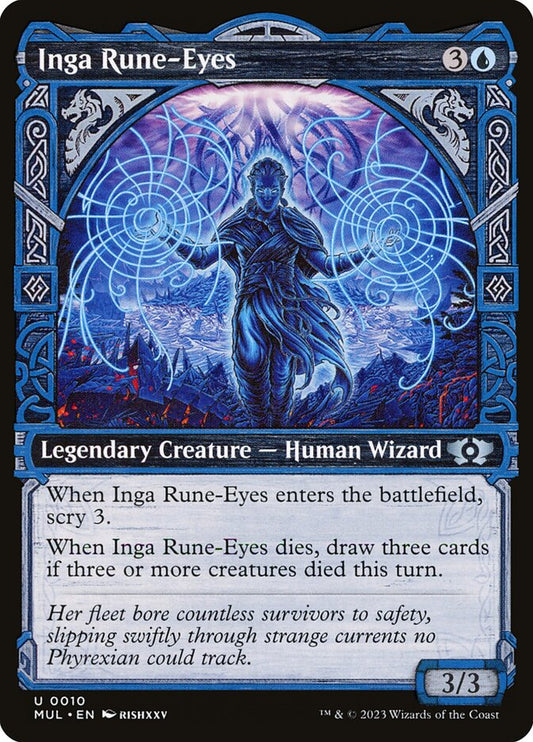 This Is An Image Of The Magic The Gathering Card Inga Rune-Eyes From The Set Commander Masters - Designed By Artist Bram Sels