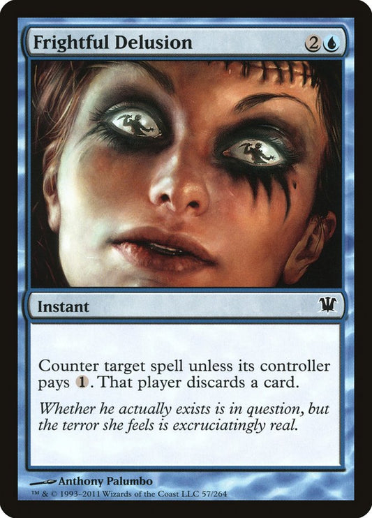 This Is An Image Of The Magic The Gathering Card Frightful Delusion From The Set Innistrad - Designed By Artist Anthony Palumbo