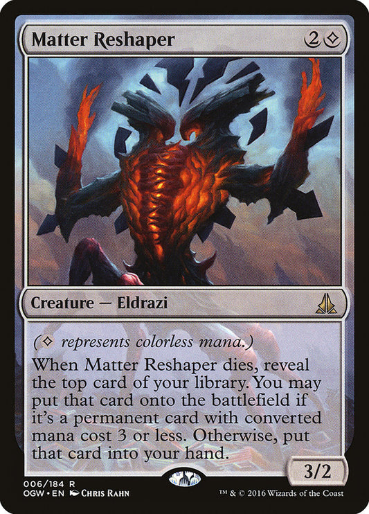 This Is An Image Of The Magic The Gathering Card Matter Reshaper From The Set Commander Masters - Designed By Artist Chris Rahn