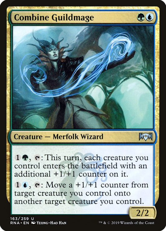 This Is An Image Of The Magic The Gathering Card Combine Guildmage From The Set Ravnica Allegiance - Designed By Artist Yeong-Hao Han