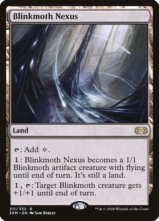 This Is An Image Of The Magic The Gathering Card Blinkmoth Nexus From The Set Double Masters - Designed By Artist Sam Burley