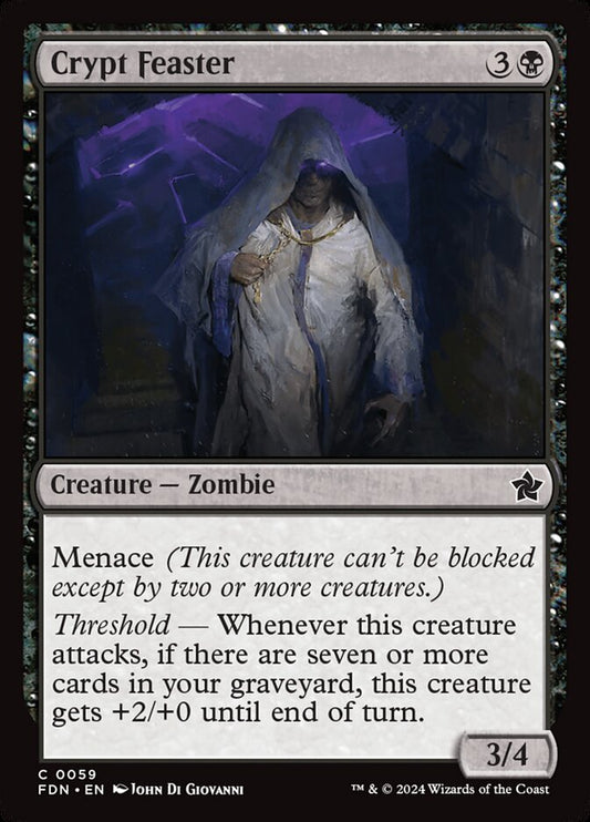 This Is An Image Of The Magic The Gathering Card Crypt Feaster From The Set Foundations - Designed By Artist John Di Giovanni