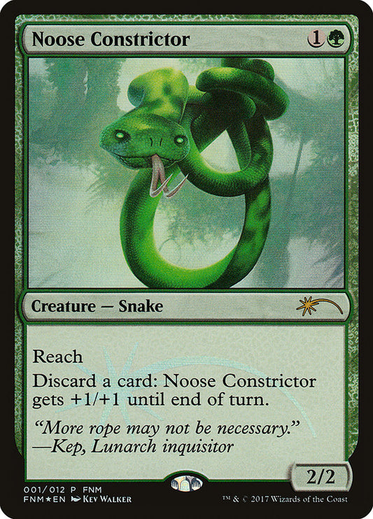 This Is An Image Of The Magic The Gathering Card Noose Constrictor From The Set Innistrad Remastered - Designed By Artist Igor Kieryluk