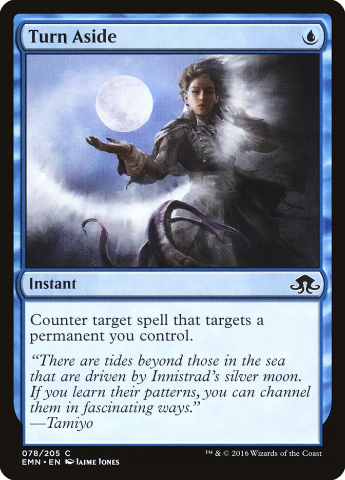 This Is An Image Of The Magic The Gathering Card Turn Aside From The Set Eldritch Moon - Designed By Artist Jaime Jones
