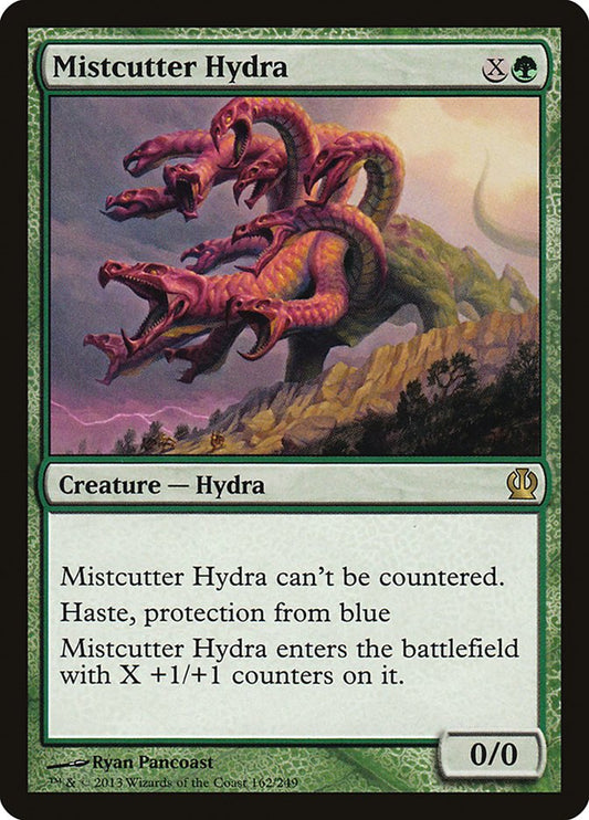 This Is An Image Of The Magic The Gathering Card Mistcutter Hydra From The Set Theros - Designed By Artist Ryan Pancoast