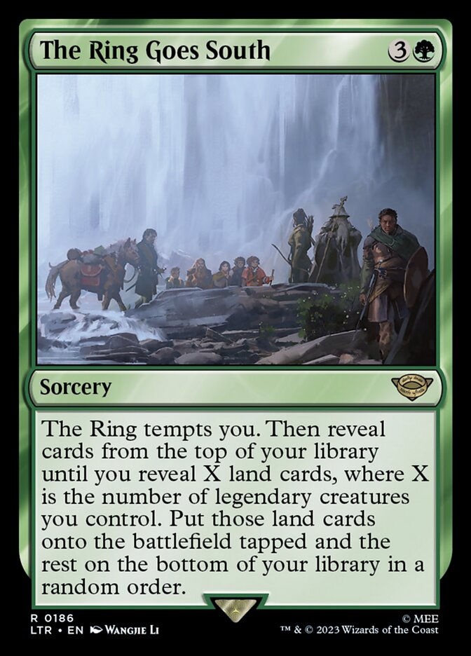 This Is An Image Of The Magic The Gathering Card The Ring Goes South From The Set The Lord of the Rings: Tales of Middle-earth - Designed By Artist Wangjie Li