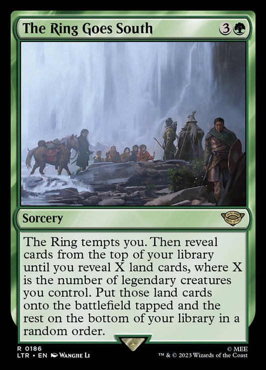 This Is An Image Of The Magic The Gathering Card The Ring Goes South From The Set The Lord of the Rings: Tales of Middle-earth - Designed By Artist Wangjie Li
