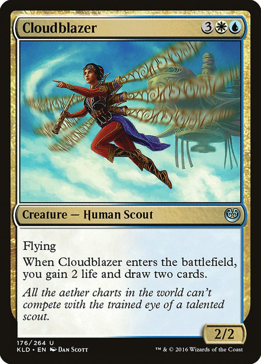 This Is An Image Of The Magic The Gathering Card Cloudblazer From The Set Foundations - Designed By Artist Dan Murayama Scott