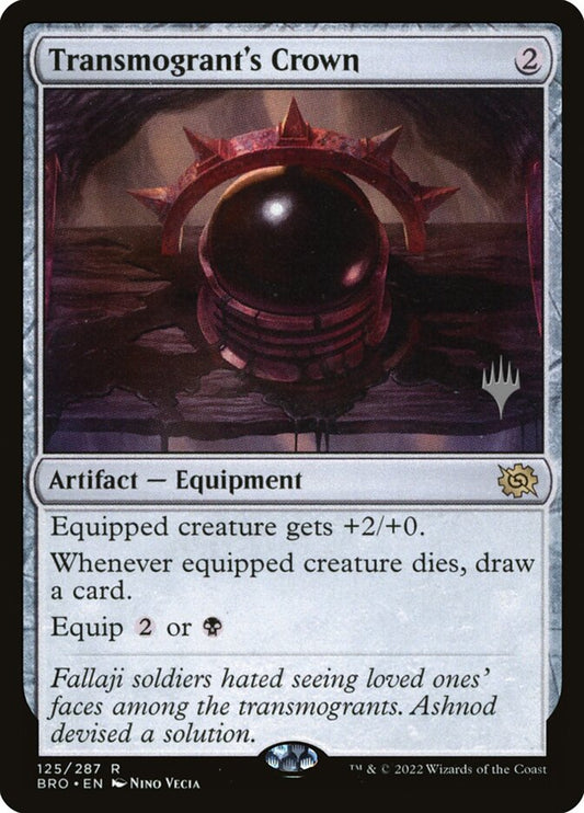 This Is An Image Of The Magic The Gathering Card Transmogrant's Crown From The Set The Brothers' War - Designed By Artist Nino Vecia