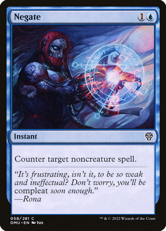 This Is An Image Of The Magic The Gathering Card Negate From The Set Foundations - Designed By Artist Magali Villeneuve