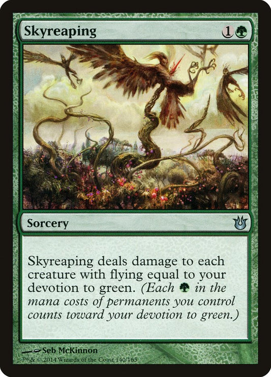 This Is An Image Of The Magic The Gathering Card Skyreaping From The Set Born of the Gods - Designed By Artist Seb McKinnon