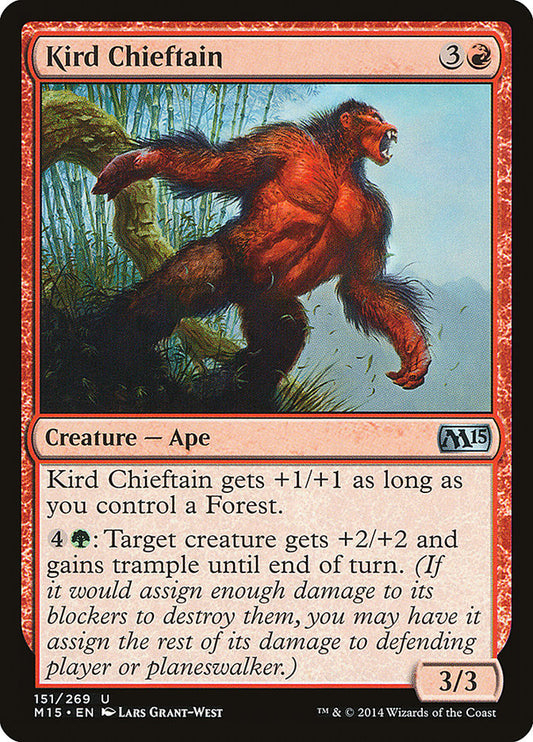 This Is An Image Of The Magic The Gathering Card Kird Chieftain From The Set Magic 2015 - Designed By Artist Lars Grant-West