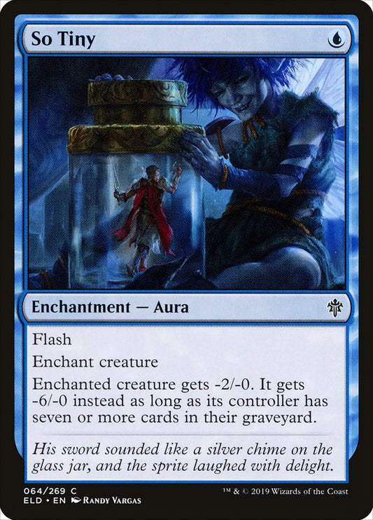 This Is An Image Of The Magic The Gathering Card So Tiny From The Set Throne of Eldraine - Designed By Artist Randy Vargas
