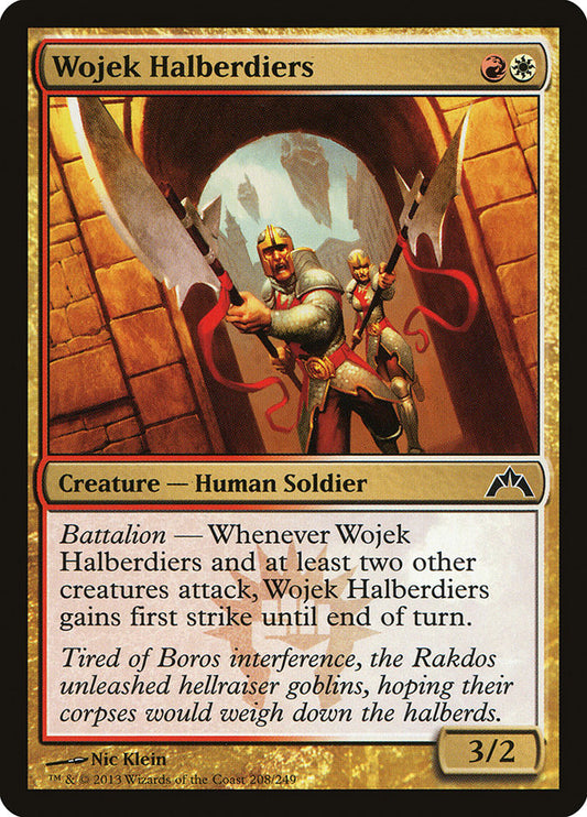 This Is An Image Of The Magic The Gathering Card Wojek Halberdiers From The Set Gatecrash - Designed By Artist Nic Klein