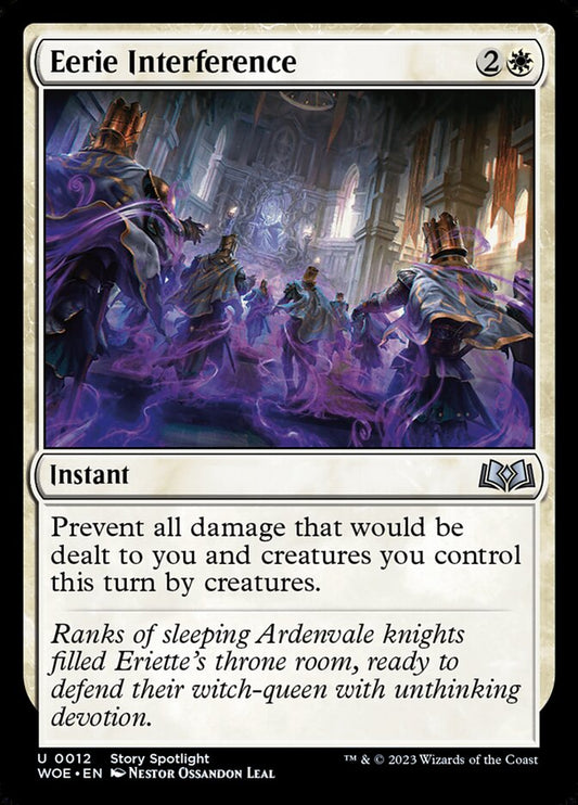 This Is An Image Of The Magic The Gathering Card Eerie Interference From The Set Wilds of Eldraine - Designed By Artist Néstor Ossandón Leal