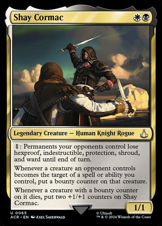 This Is An Image Of The Magic The Gathering Card Shay Cormac From The Set Assassin's Creed - Designed By Artist Axel Sauerwald