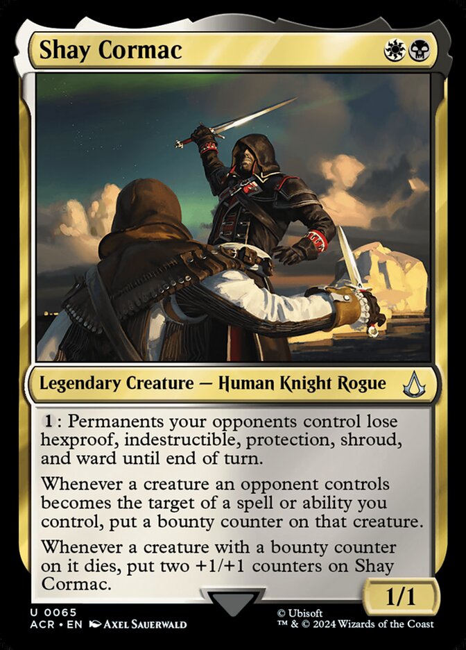 This Is An Image Of The Magic The Gathering Card Shay Cormac From The Set Assassin's Creed - Designed By Artist Axel Sauerwald