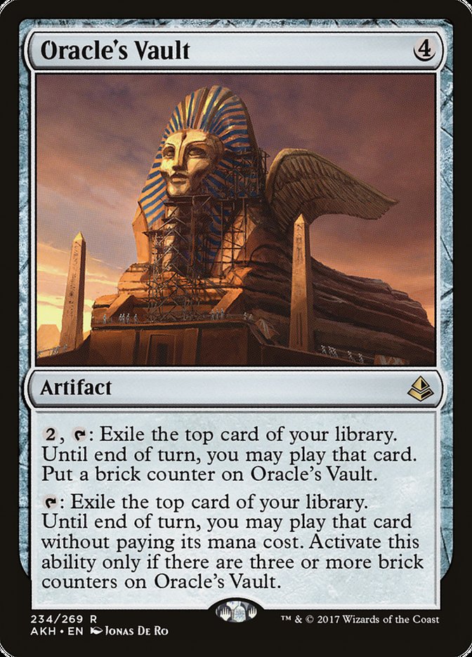 This Is An Image Of The Magic The Gathering Card Oracle's Vault From The Set New Capenna Commander - Designed By Artist Jonas De Ro