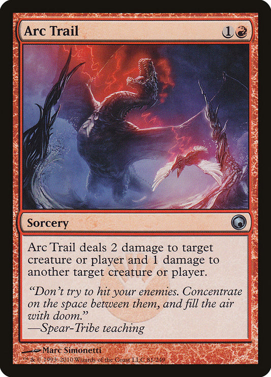 This Is An Image Of The Magic The Gathering Card Arc Trail From The Set Planechase Anthology - Designed By Artist Marc Simonetti