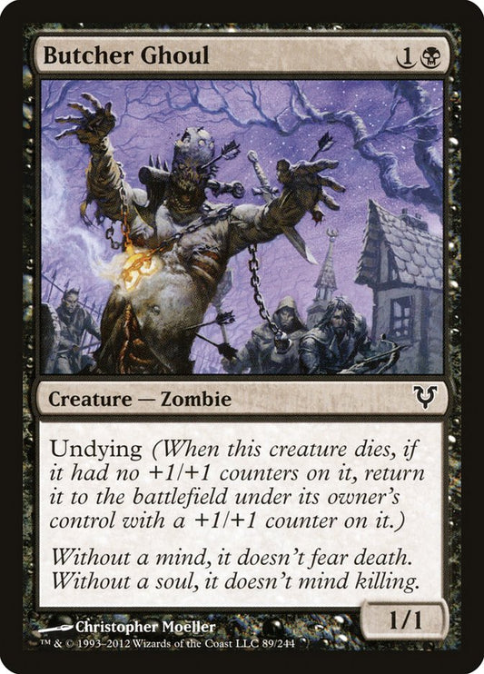 This Is An Image Of The Magic The Gathering Card Butcher Ghoul From The Set Innistrad Remastered - Designed By Artist Christopher Moeller