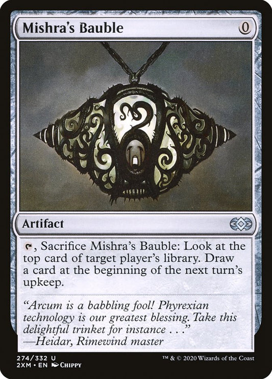 This Is An Image Of The Magic The Gathering Card Mishra's Bauble From The Set Double Masters - Designed By Artist Chippy