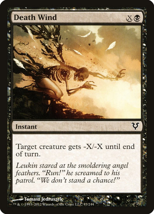 This Is An Image Of The Magic The Gathering Card Death Wind From The Set Conspiracy: Take the Crown - Designed By Artist Tomasz Jedruszek