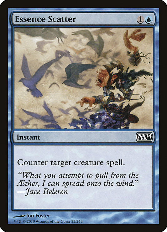 This Is An Image Of The Magic The Gathering Card Essence Scatter From The Set Foundations - Designed By Artist Josh Hass