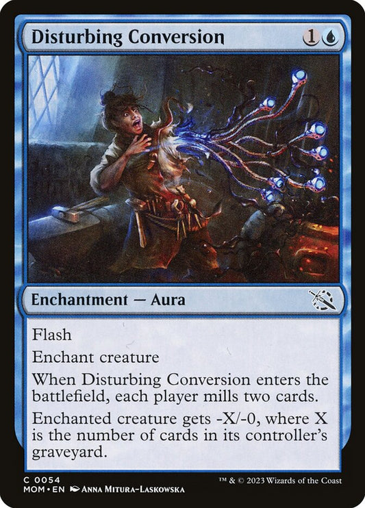 This Is An Image Of The Magic The Gathering Card Disturbing Conversion From The Set March of the Machine - Designed By Artist Anna Mitura-Laskowska