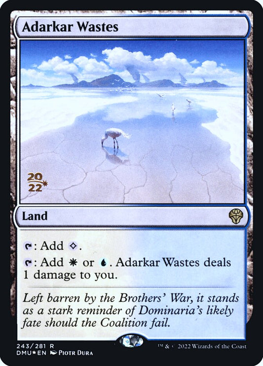 This Is An Image Of The Magic The Gathering Card Adarkar Wastes From The Set Tarkir: Dragonstorm Commander - Designed By Artist Piotr Dura