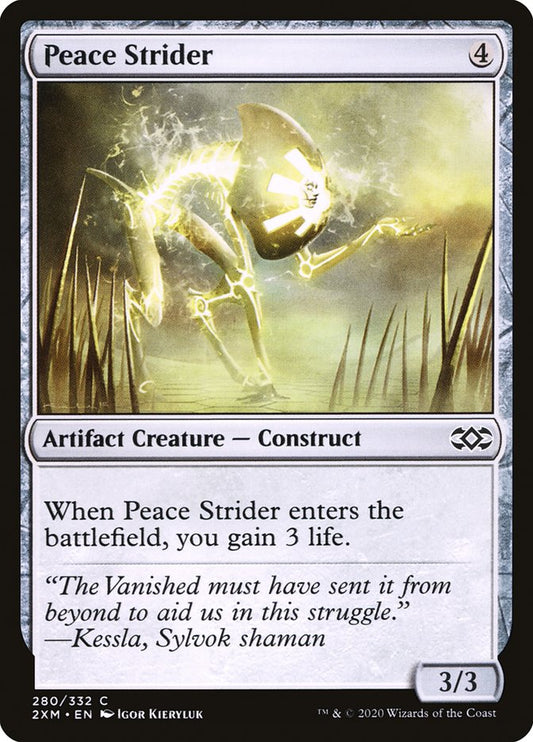 This Is An Image Of The Magic The Gathering Card Peace Strider From The Set Double Masters - Designed By Artist Igor Kieryluk