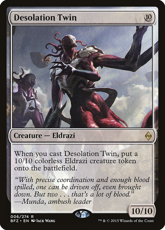 This Is An Image Of The Magic The Gathering Card Desolation Twin From The Set Commander 2021 - Designed By Artist Jack Wang