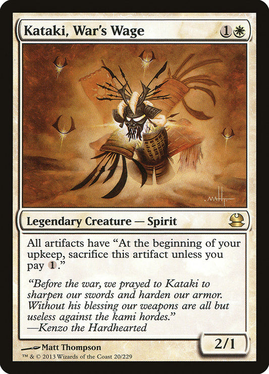 This Is An Image Of The Magic The Gathering Card Kataki, War's Wage From The Set Modern Masters - Designed By Artist Matt Thompson