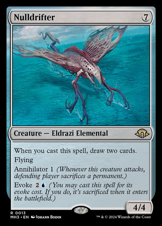 This Is An Image Of The Magic The Gathering Card Nulldrifter From The Set Modern Horizons 3 - Designed By Artist Johann Bodin