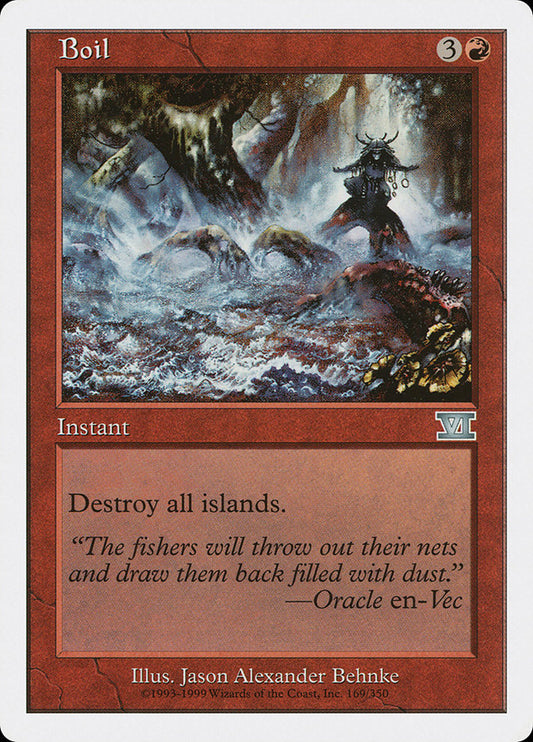 This Is An Image Of The Magic The Gathering Card Boil From The Set Eighth Edition - Designed By Artist Jason Alexander Behnke
