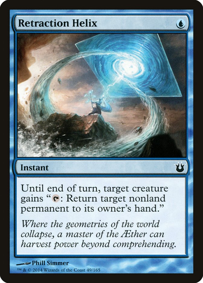 This Is An Image Of The Magic The Gathering Card Retraction Helix From The Set Masters 25 - Designed By Artist Phill Simmer