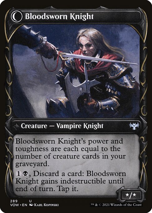 Bloodsworn Squire // Bloodsworn Knight - FOIL