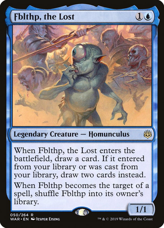 This Is An Image Of The Magic The Gathering Card Fblthp, the Lost From The Set Ravnica Remastered - Designed By Artist Jesper Ejsing