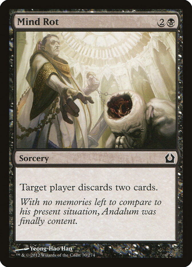 This Is An Image Of The Magic The Gathering Card Mind Rot From The Set Core Set 2021 - Designed By Artist Seb McKinnon