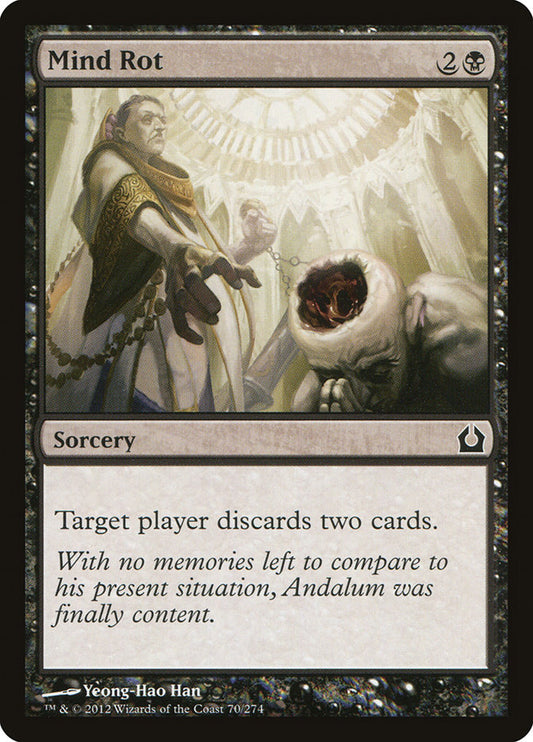 This Is An Image Of The Magic The Gathering Card Mind Rot From The Set Core Set 2021 - Designed By Artist Seb McKinnon