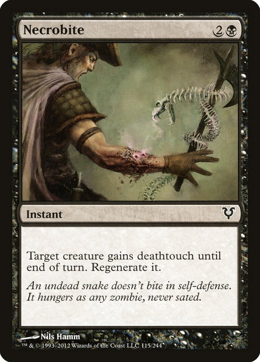 This Is An Image Of The Magic The Gathering Card Necrobite From The Set Magic 2015 - Designed By Artist Nils Hamm