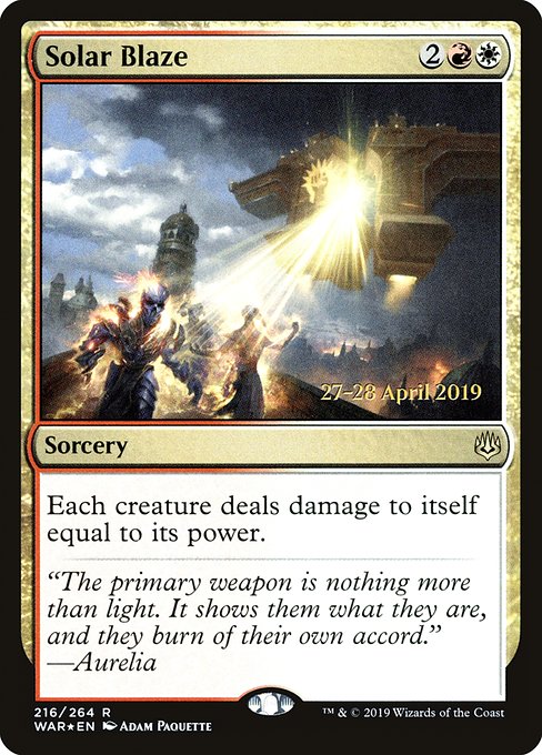 Solar Blaze - FOIL