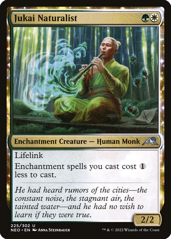 This Is An Image Of The Magic The Gathering Card Jukai Naturalist From The Set Commander Masters - Designed By Artist Anna Steinbauer