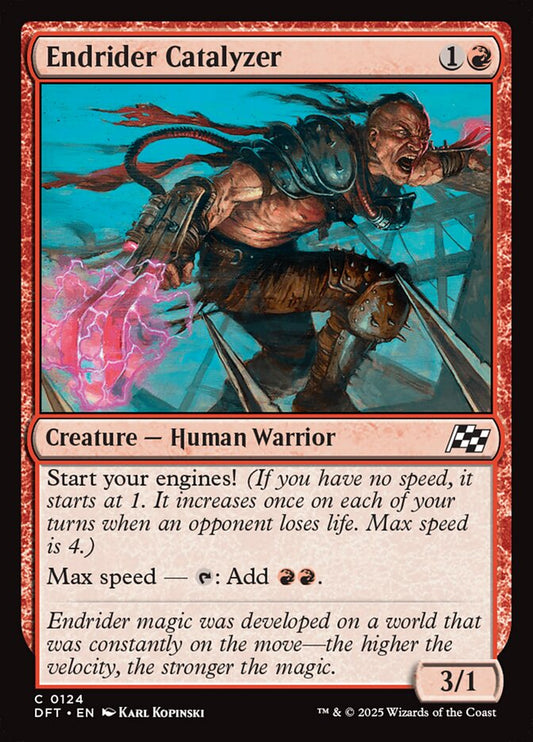 This Is An Image Of The Magic The Gathering Card Endrider Catalyzer From The Set Aetherdrift - Designed By Artist Karl Kopinski