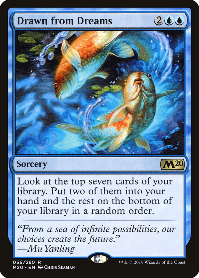 This Is An Image Of The Magic The Gathering Card Drawn from Dreams From The Set New Capenna Commander - Designed By Artist Chris Seaman