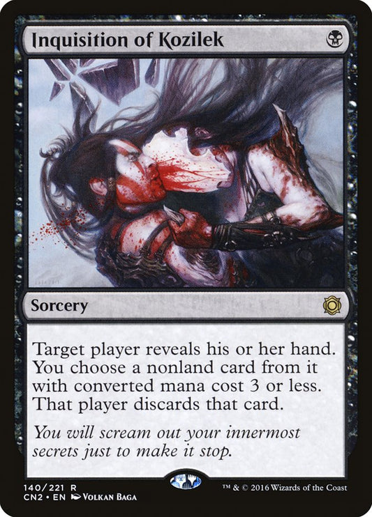 This Is An Image Of The Magic The Gathering Card Inquisition of Kozilek From The Set Double Masters 2022 - Designed By Artist Tomasz Jedruszek