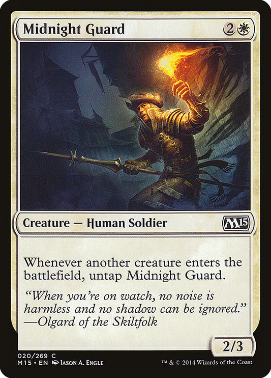 This Is An Image Of The Magic The Gathering Card Midnight Guard From The Set Battlebond - Designed By Artist Jason A. Engle