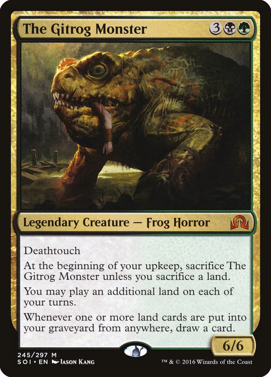This Is An Image Of The Magic The Gathering Card The Gitrog Monster From The Set Innistrad Remastered - Designed By Artist Jason Kang