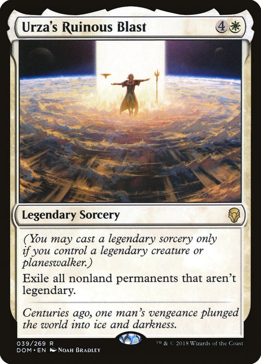 This Is An Image Of The Magic The Gathering Card Urza's Ruinous Blast From The Set Commander Masters - Designed By Artist Slawomir Maniak