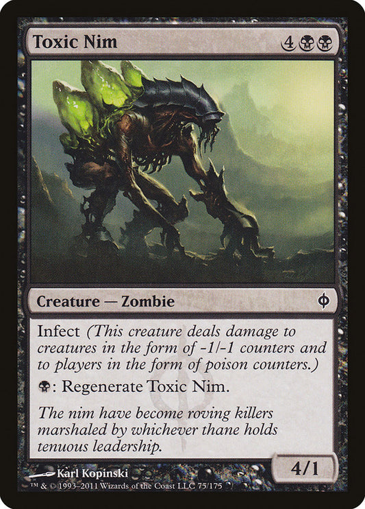 This Is An Image Of The Magic The Gathering Card Toxic Nim From The Set New Phyrexia - Designed By Artist Karl Kopinski